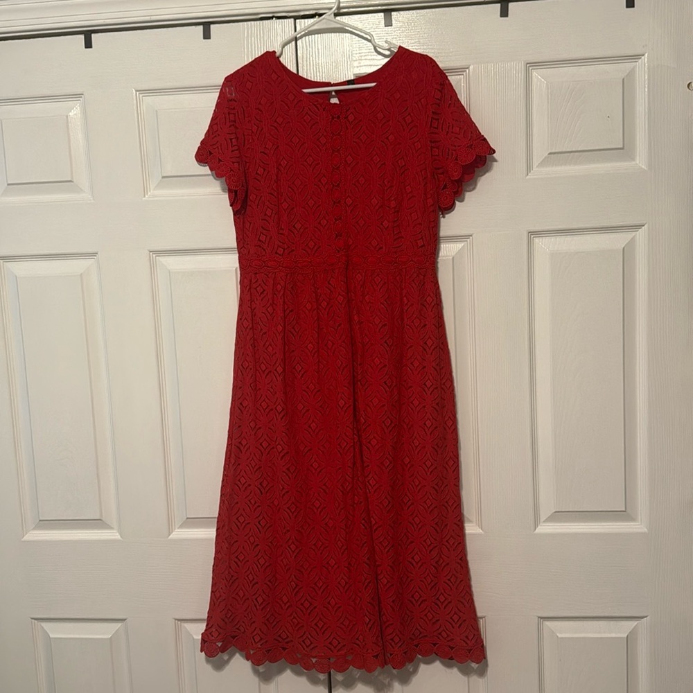 Embroidery overlay.  Red